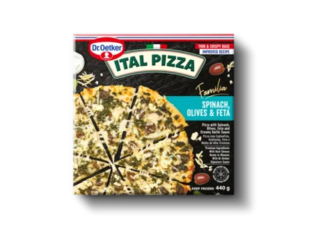 Dr. Oetker Spinach, Olives & Feta 440 g