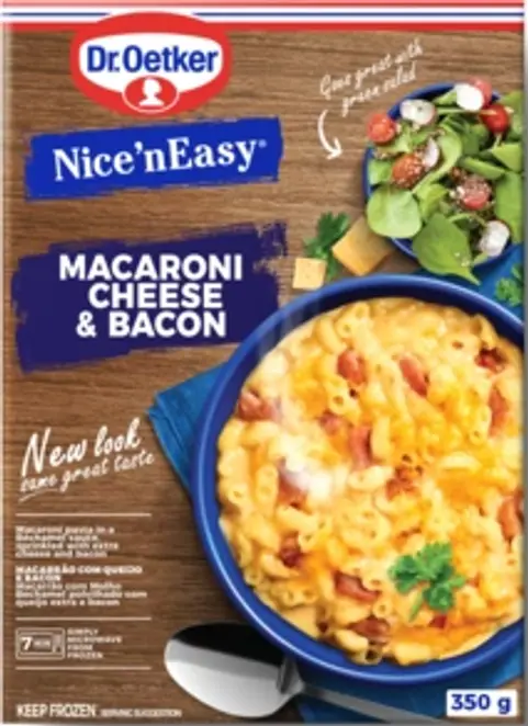 Dr. Oetker Nice 'n Easy Mac Cheese & Bacon 350g