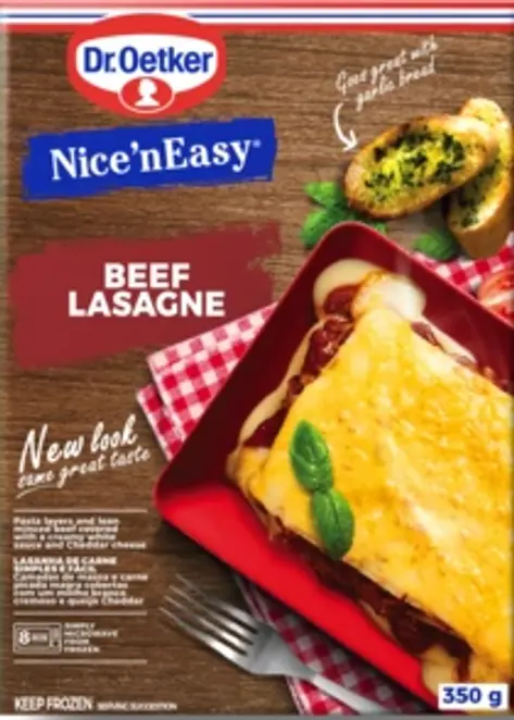 Dr. Oetker Nice 'n Easy Beef Lasagne 350g